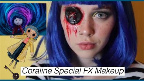 Coraline Button Eye Special Fx Makeup Youtube