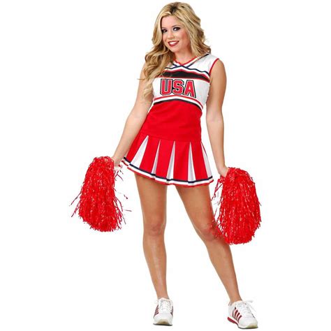 Cheerleader Usa Womens Adult Halloween Costume