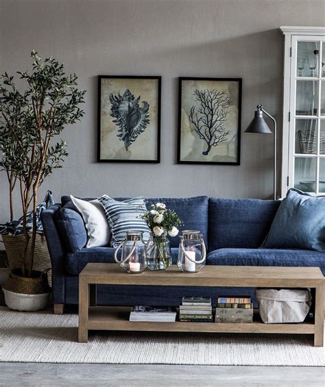 Denim Sofa Love The Wicker House Blue Couch Living Room Blue Sofas