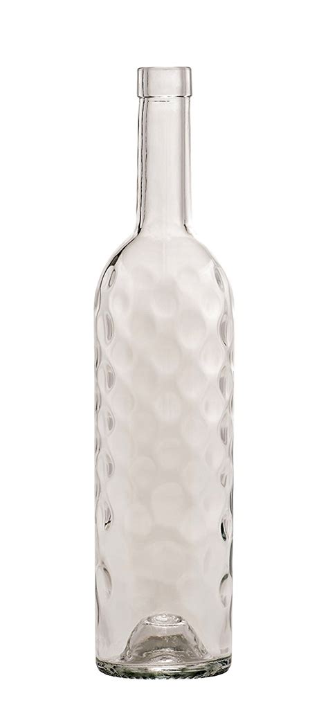 North Mountain Supply 750ml Bling Clearflint Glass Wine Bottle Bar Top