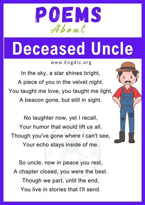 Rest In Peace Poems Uncle