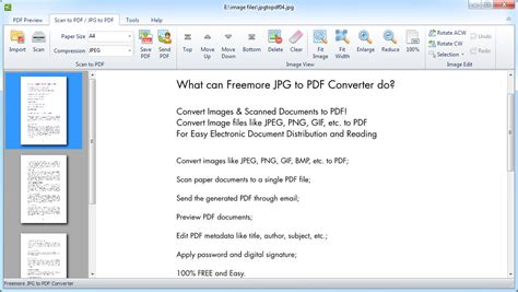 Convert jpeg and other image formats to pdf. FreeMoreSoft - Freemore JPG to PDF Converter - Convert JPG ...