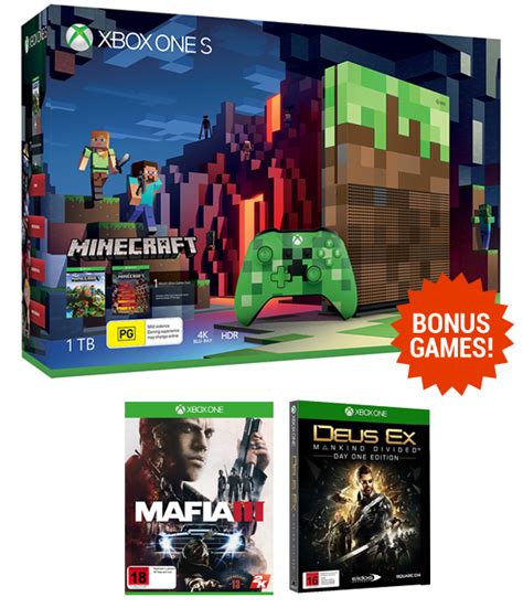 Xbox One S 1tb Minecraft Limited Edition Console Xbox One Buy Now