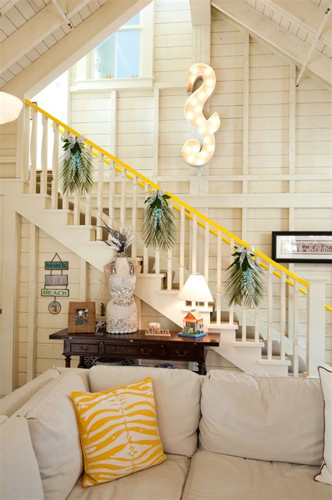Are you down in the beach thinking how to make a kite for kids? 100 Awesome Christmas Stairs Decoration Ideas - DigsDigs