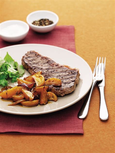 Chargrilled Steak With Caramelised Golden Beetroot Recipe Delicious