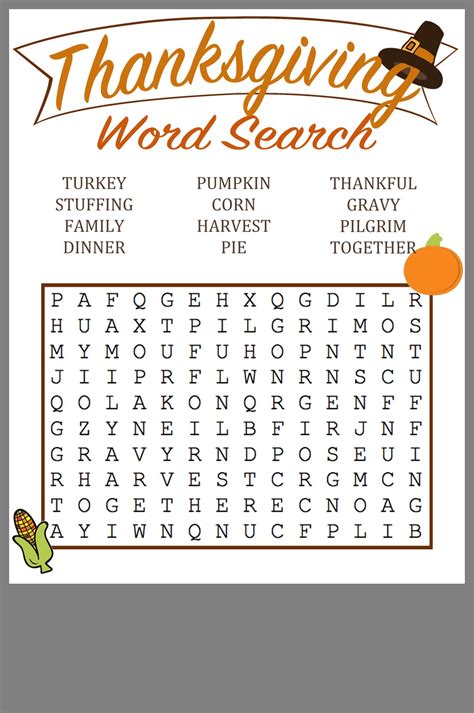 Thanksgiving | Thanksgiving words, Thanksgiving word search, Thanksgiving kids