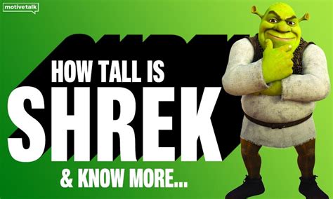 How Tall Is Shrek Know More About Shrek Series Dreamworks Film
