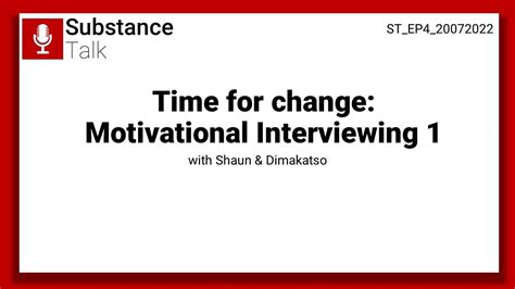 Motivational Interviewing Basics Youtube