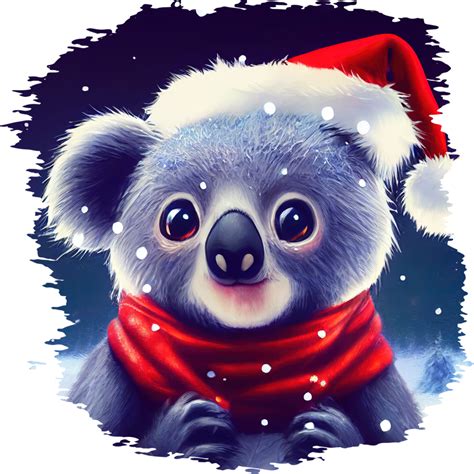 Free Christmas Vibes Animals Sublimation Ai Generative 23561524 Png