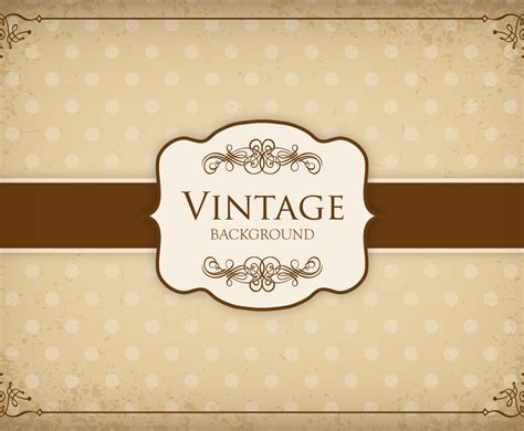 Decorative Vintage Background Vector Art And Graphics