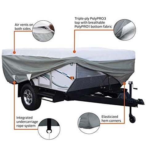 Classic Accessories Over Drive Polypro3 Folding Camping Trailer Cover