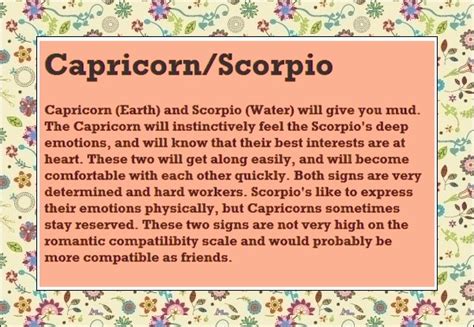 Scorpio and pisces, both of which are water signs like cancer. 12 Quotes about SCORPIO-CAPRICORN Relationships | Scorpio ...