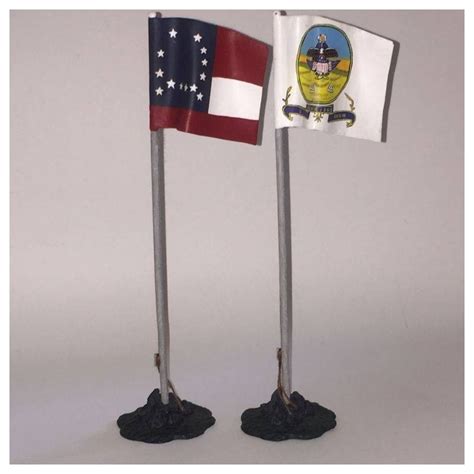 Frontline Acw American Civil War Aca3 Vmi Flag Stars And Bars 2 Flags