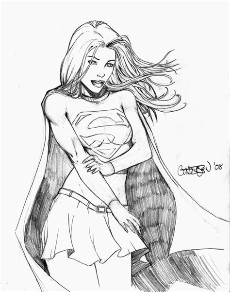 Supergirl Sketch 08 By Arciah On Deviantart