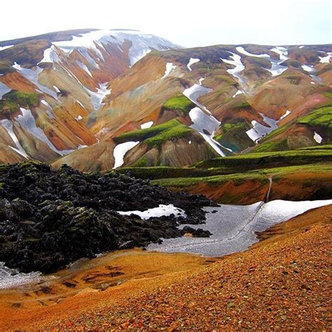 Landmannalaugar Geothermal Hot Springs In Iceland