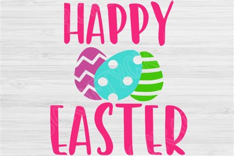 Happy Easter Svg, Easter Svg Files or Cricut and Silhouette (530833