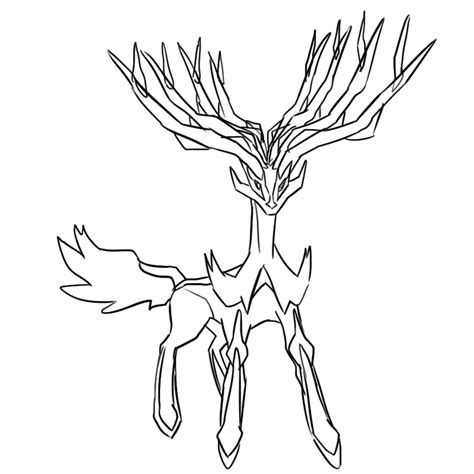 Xerneas Coloring Pages At Free Printable Colorings