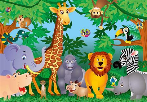 Kids In The Jungle Wall Mural Ebay For Your Mobile And Tablet