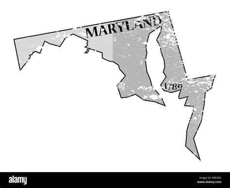 Old Map Maryland Cut Out Stock Images And Pictures Alamy