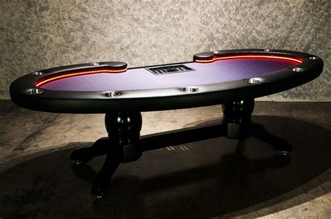 Brand new custom poker table and chairs. Lumen HD Poker Table with LED Lighting System - - p-664