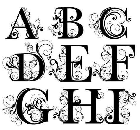 Pin By Веселка On Palabras Fancy Letters Printable Initials Lettering