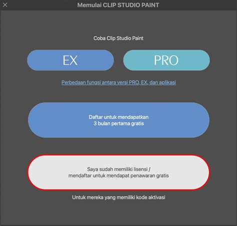 Cara mendaftar paket lisensi bulanan/tahunan (Windows / macOS)