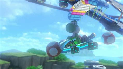 Yoshi Ripping On Big Blue Wii U Mario Kart 8 Big Blue Youtube