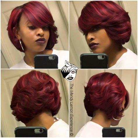 20 Quick Weave Feathered Bob Fashion Style