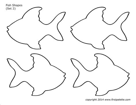 Coloring is a very useful hobby for kids. Fish Shapes | Free Printable Templates & Coloring Pages ...