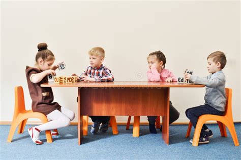 Children In Kindergarten Stock Image Image Of Leisure 124855191