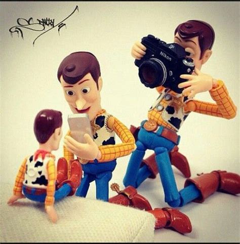 Selfie Woody Toys Photography Disney Characters