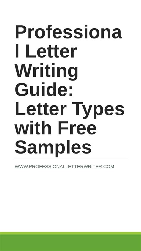 Professional Letter Writing Guide By Professional Letter Samples Issuu