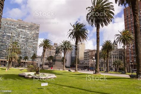 Independence Square In Montevideo Uruguay Its The City Center With