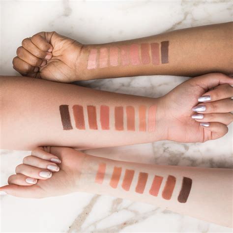 See KKW Beauty S New Nude Lipstick Lip Liner Collection Swatches Allure