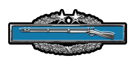 Combat Infantry Badge Third Award Two Stars All Metal Sign 16 X 6″ Macv Sog