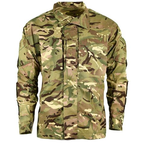 Genuine British Army Jacket Combat Mtp Camo Field Shirt Lightweight