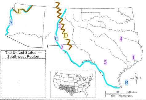 Southwest Region Land And Cities Diagram Quizlet