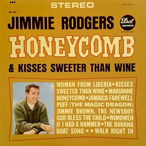 Jimmie Rodgers Honeycomb And Kisses Sweeter Than Wine 1963 Vinyl