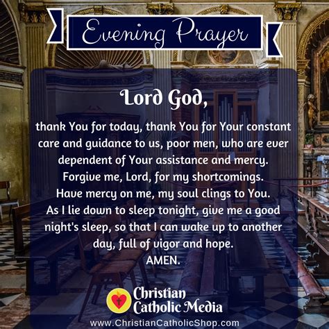 Evening Prayer Catholic Sunday 12 1 2019 Christian Catholic Media