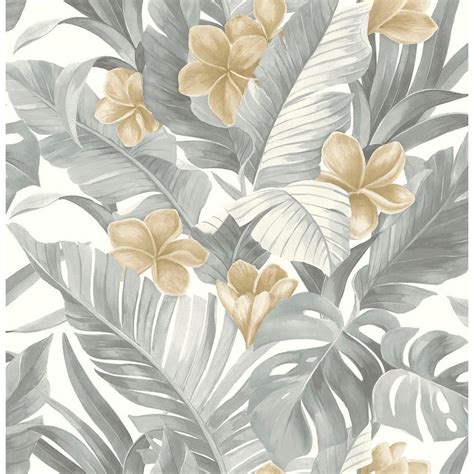 Nuwallpaper Neutral Paradise Vinyl Peel And Stick Wallpaper Roll Covers