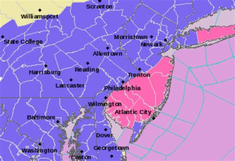 Nj Weather Winter Storm Warnings Issued In 8 Counties Heavy Snow