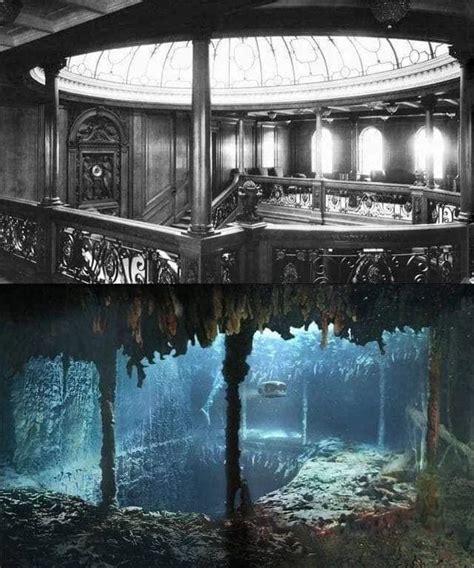 The Grand Staircase Of Titanic Before And After Submechanophobia