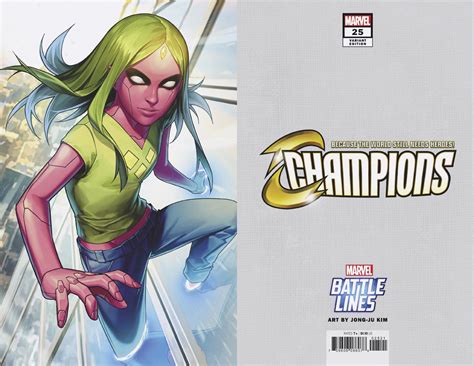 Champions Keunwoo Lee Marvel Battle Lines Cover Fresh Comics