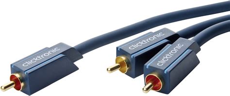 Clicktronic Rca Audiophono Y Cable 1x Rca Plug Phono 2x Rca Plug