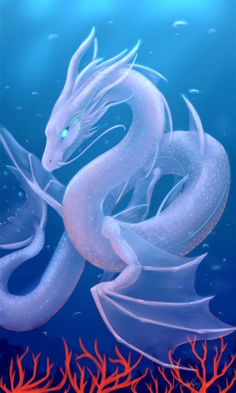Sea Serpent By Purpletigress Sea Creatures Art Fantasy Creatures Art