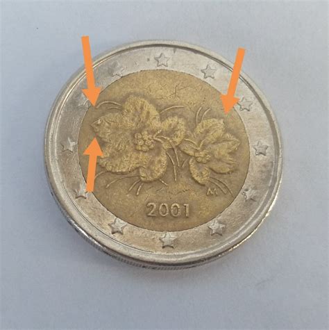 Seltene 2 Euro Münze Mit Fehlern Etsy