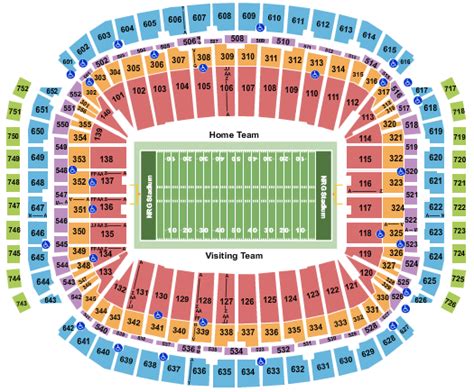Nrg Stadium Seating Chart And Maps Houston