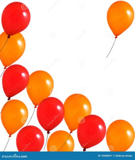 Red And Orange Balloons Stock Illustration Image Of Filled 10068091