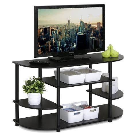 Furinno Jaya Simple Design No Tool Tv Stand Black