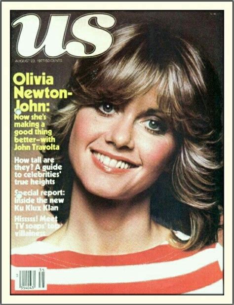 Olivia Newton John Us Magazine 08231977 懐かしの映画スター オリビア ボーカル